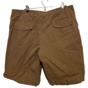 Eddie Bauer Size 38 Brown Checked Chino Shorts